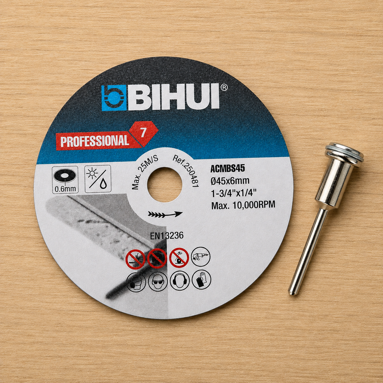 BIHUI Sintered Diamond Cutting Blade 45mm AGMBS45 with Mandrel