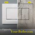 Hidden Toilet Flush Button – Tile & Microcement Base for Geberit Sigma & Delta